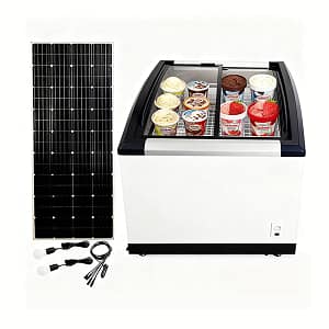 solar powered freezer 158l