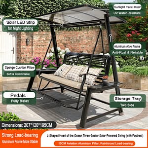 solar swing for villa