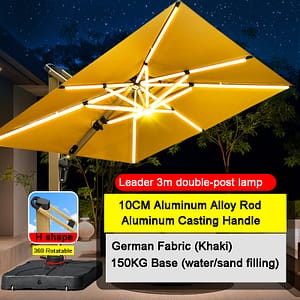 outdoor umbrella with led lights