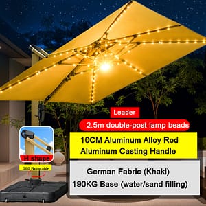 led patio umbrella