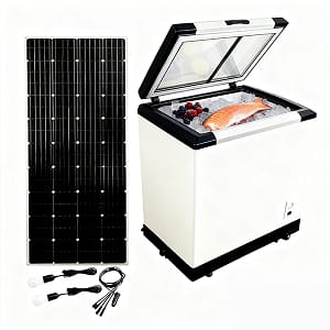 solar powered ice chest 208l