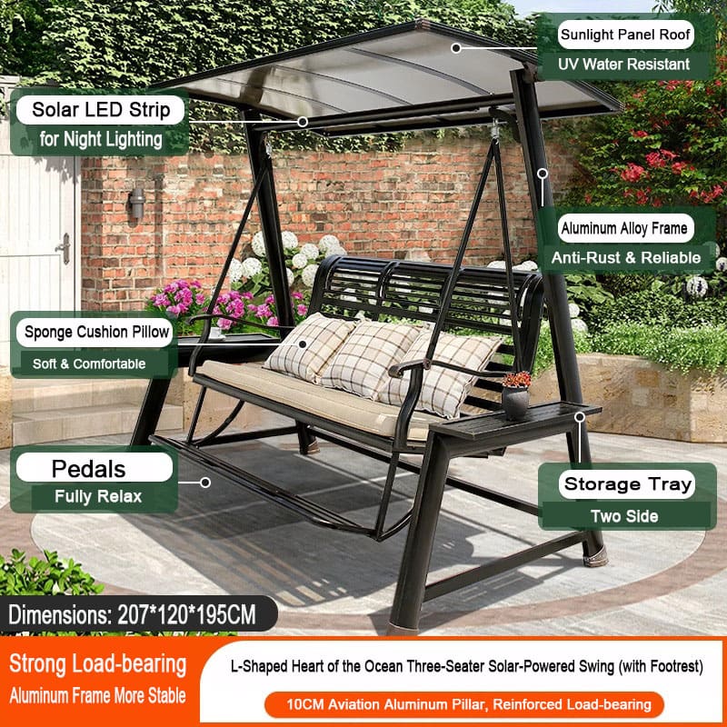 solar swing for villa solar swing for villa