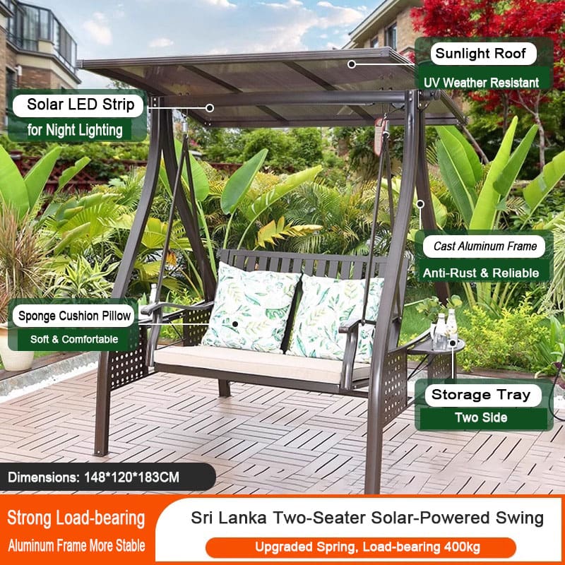 solar powered swing solar powered swing