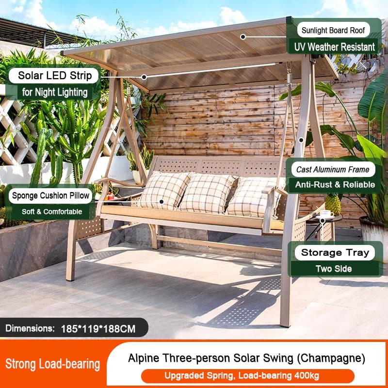 solar powered swing solar powered swing