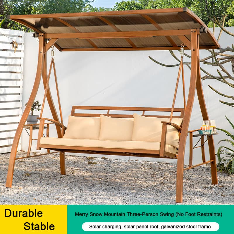 solar powered swing wood grain color (复制) solar powered swing wood grain color (复制)