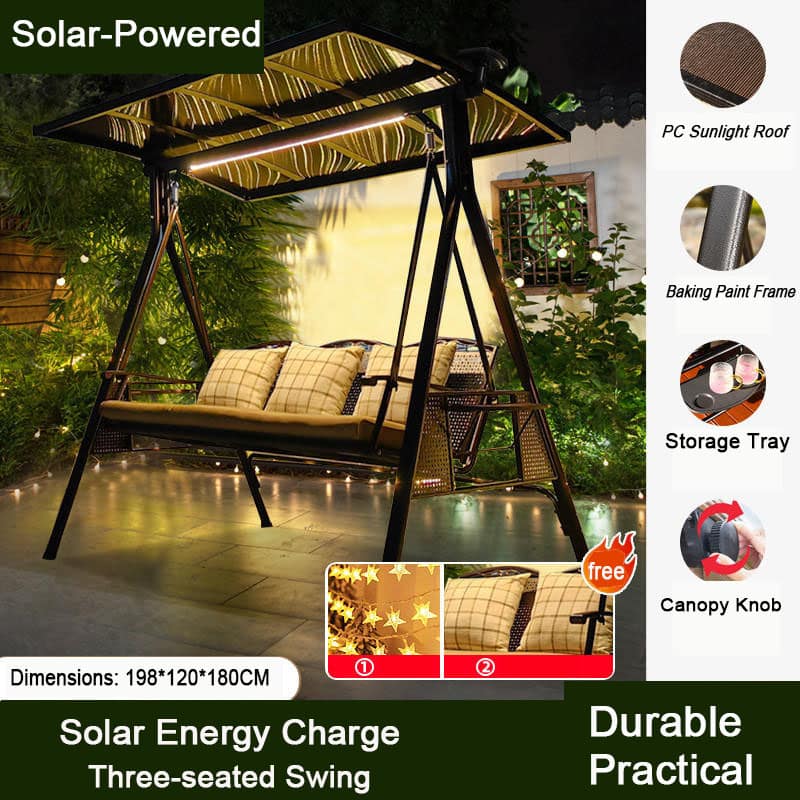 solar swing with lights solar swing with lights